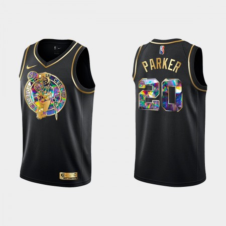 Maglia NBA Boston Celtics Jabari Parker 20 Nike 2021-22 Nero Golden Edition 75th Anniversary Diamond Swingman - Uomo